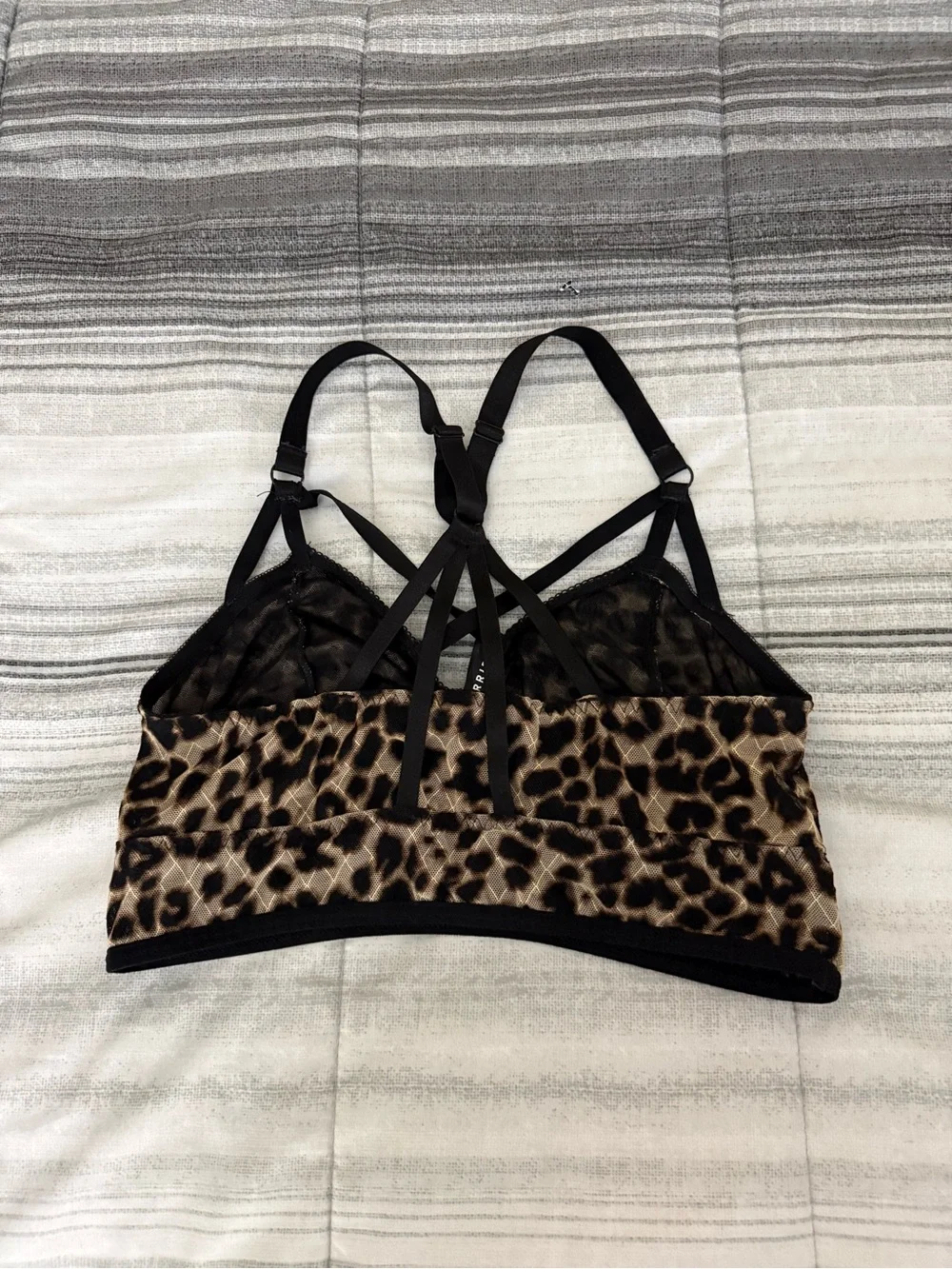torrid Leopard-Print Strappy Bralette - Brown/Black
